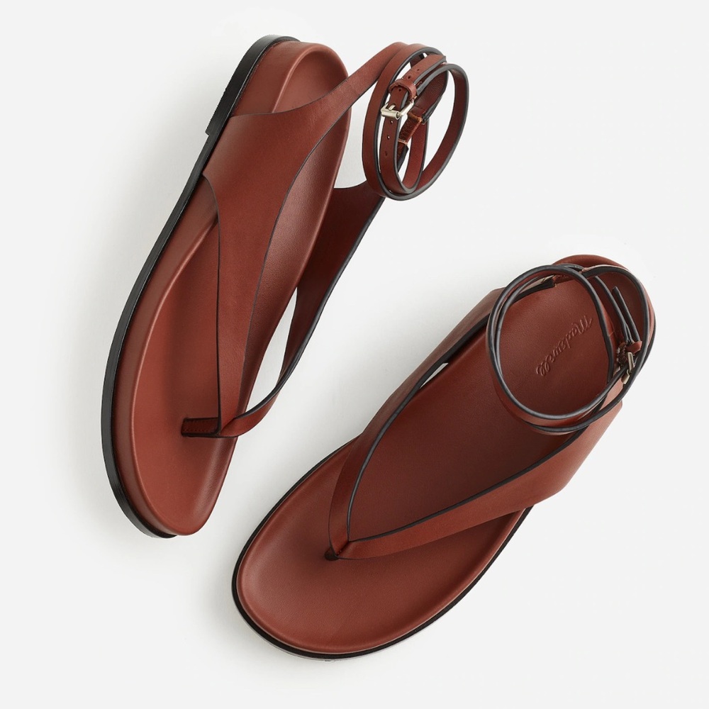 NWT Madewell Eleni Ankle-Wrap Thong Sandals Size 10